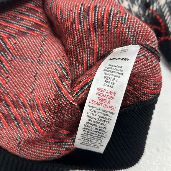 Burberry Kids Kirstin Sweater Dress Long Sleeve Merino Wool Black New Girls 8 - Picture 7 of 8